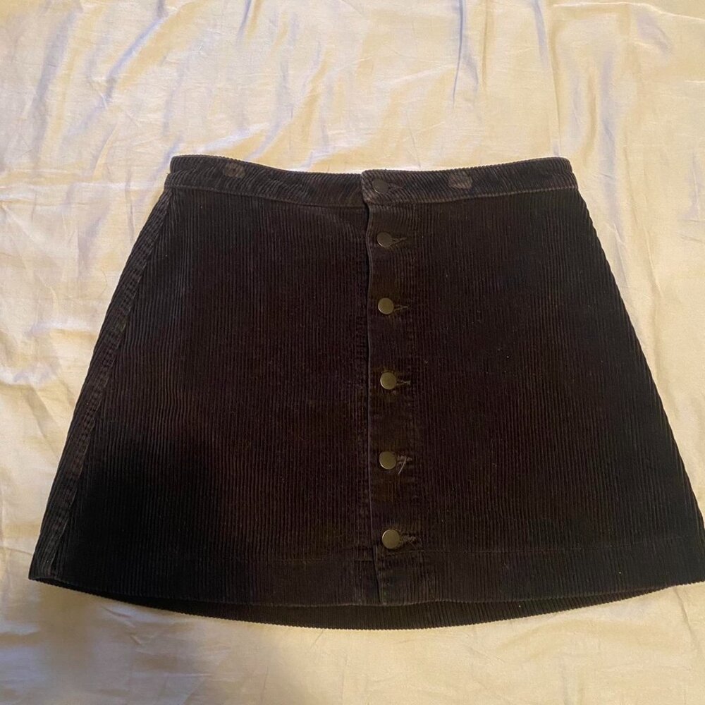 American Apparel Women's Black and Brown Skirt